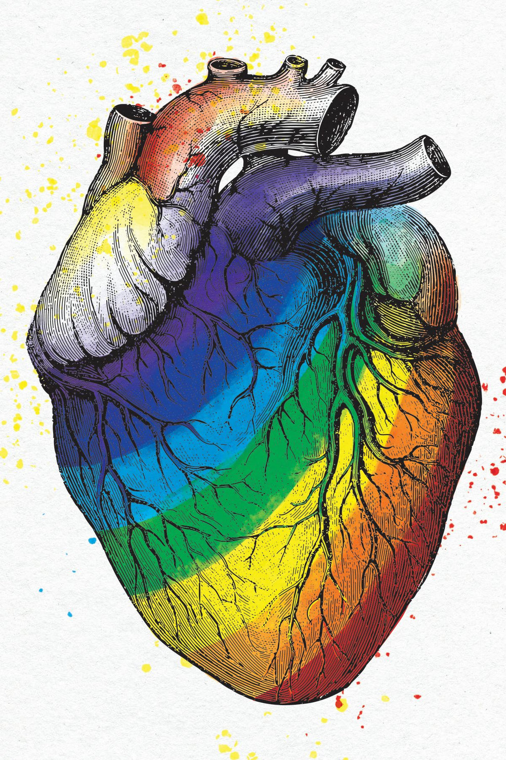 Rainbow Colored Heart