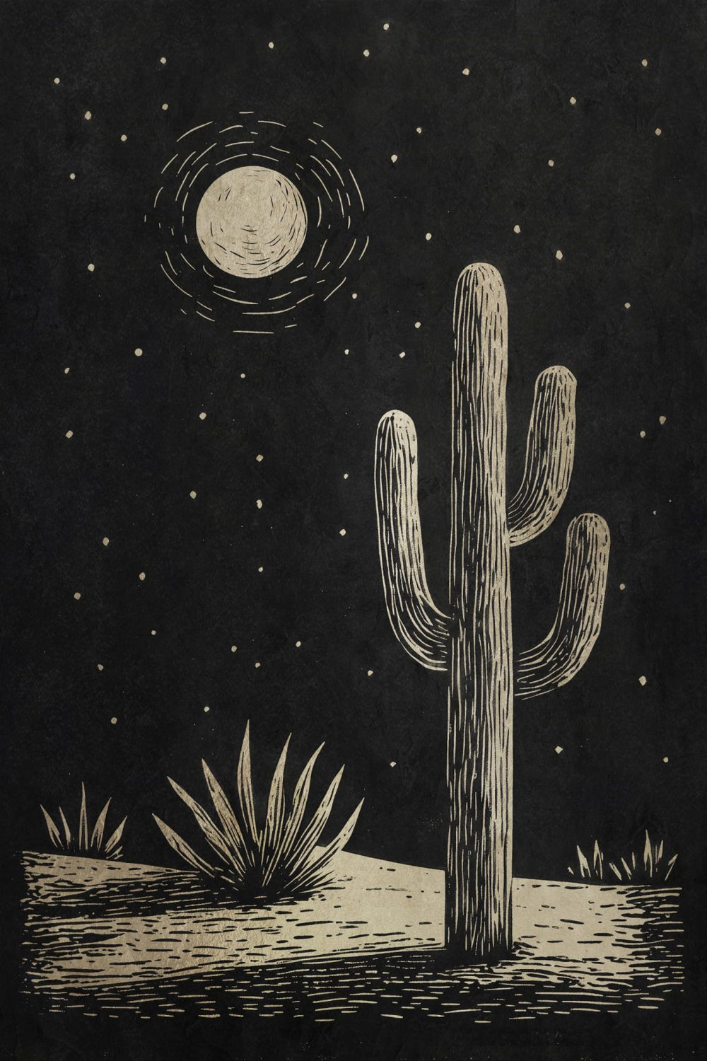 Calm Desert At Night