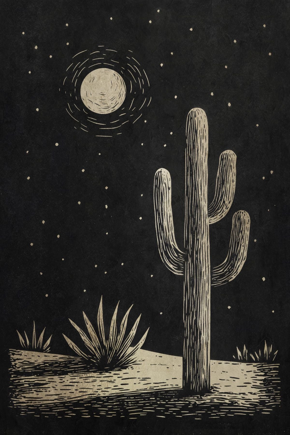 Calm Desert At Night