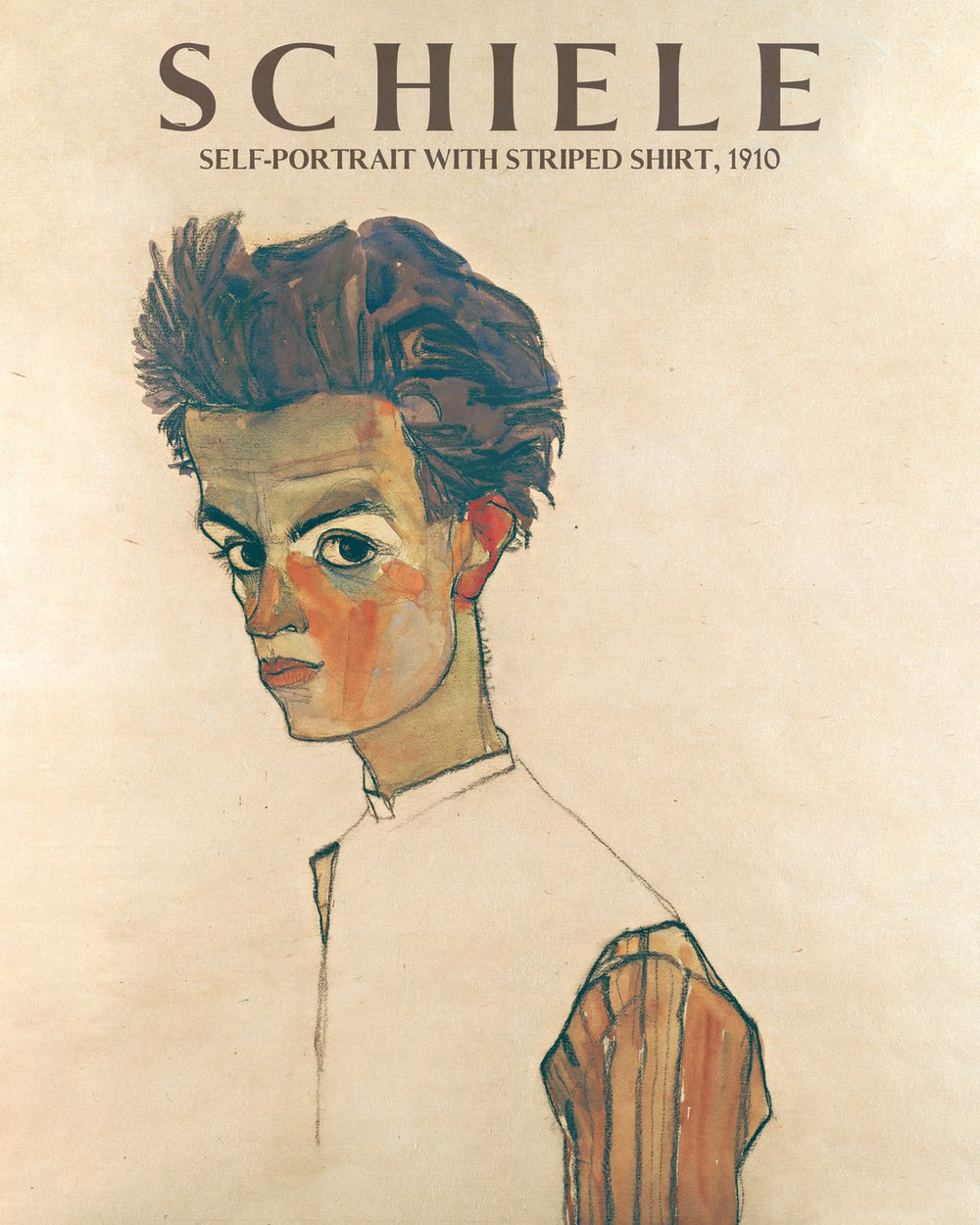 Self Portrait Schiele Exhibition Poster