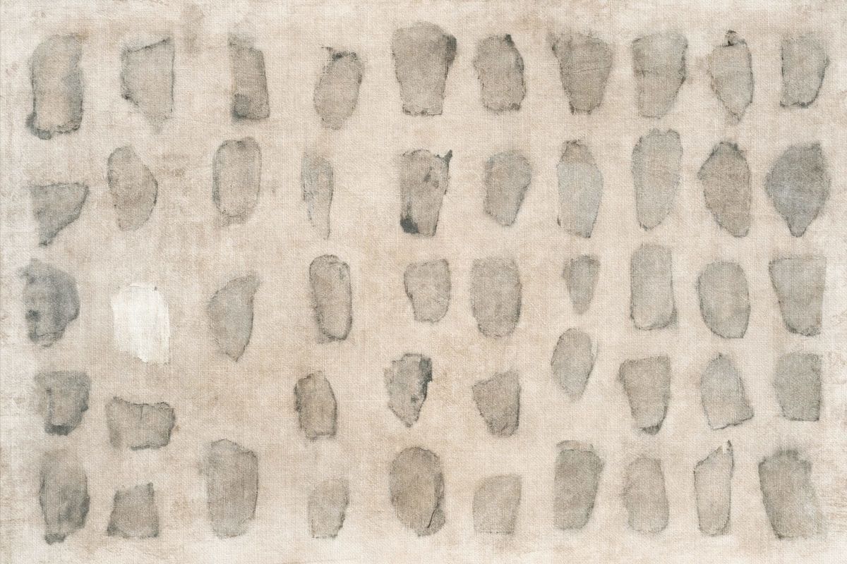 Neutral Canvas Dots Abstract