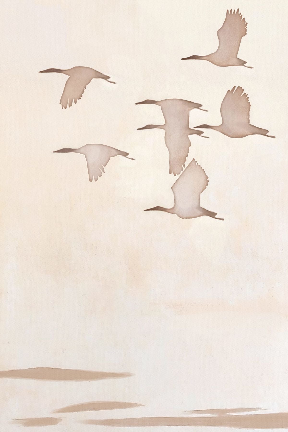 Seabirds Across The Sky