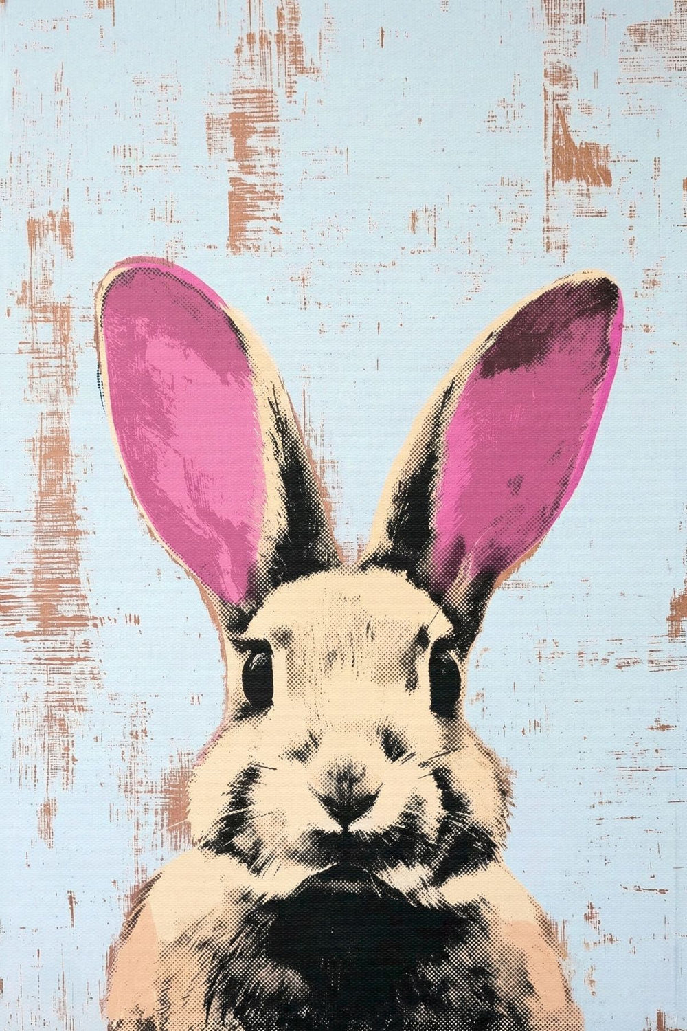 Graphic Rabbit Portrait