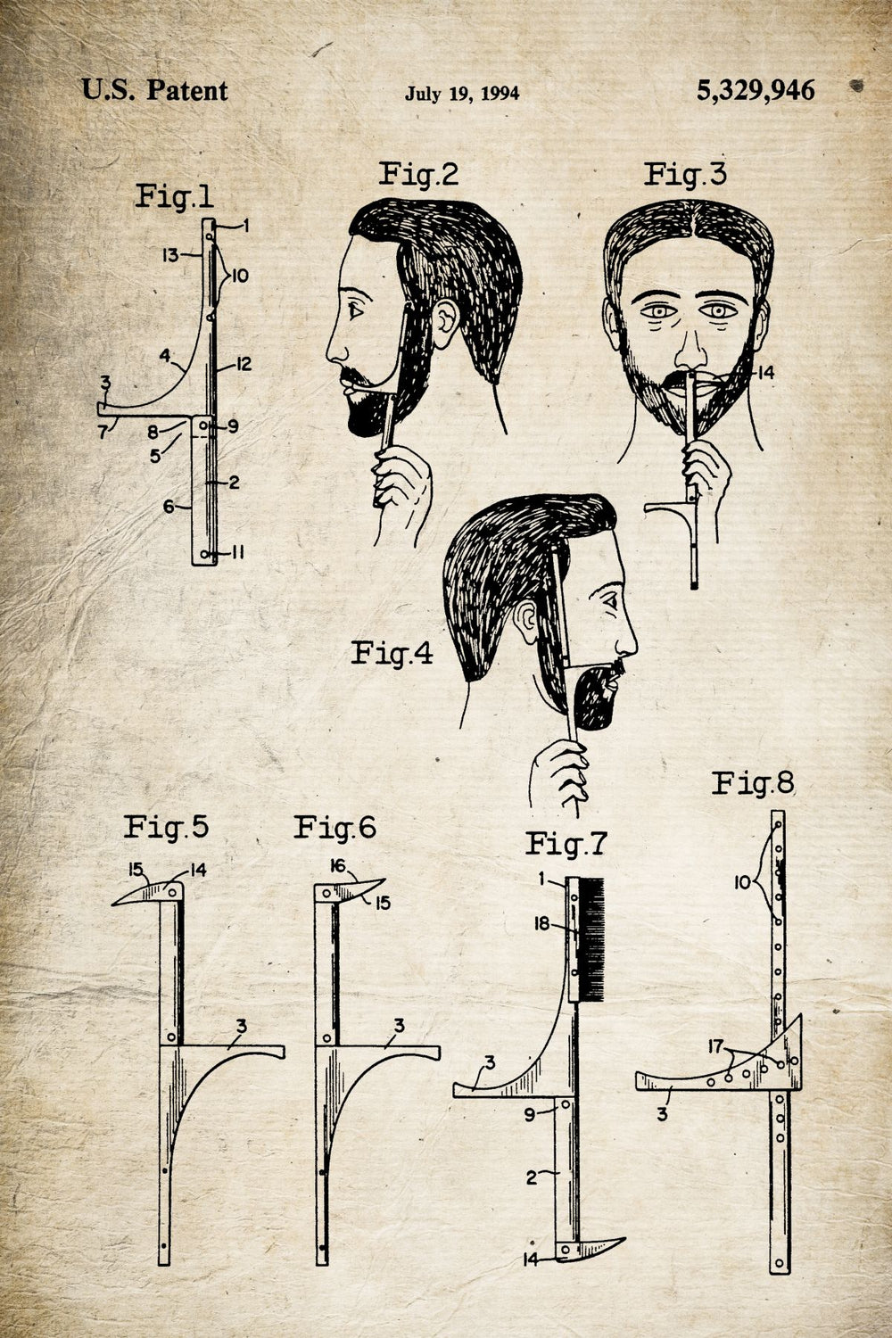 Hair Line Shaping Guide Patent