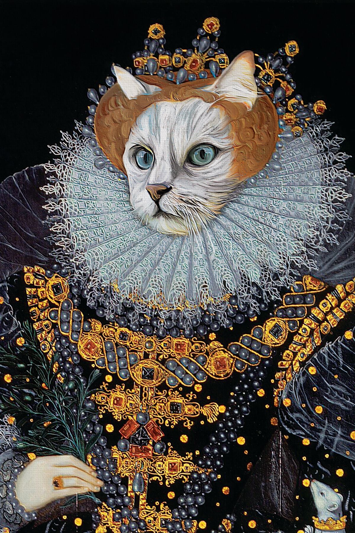Queen Elizabeth I England Inspired Cat