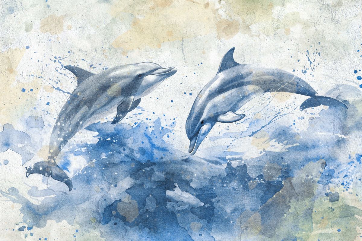 Pair Of Dolphins