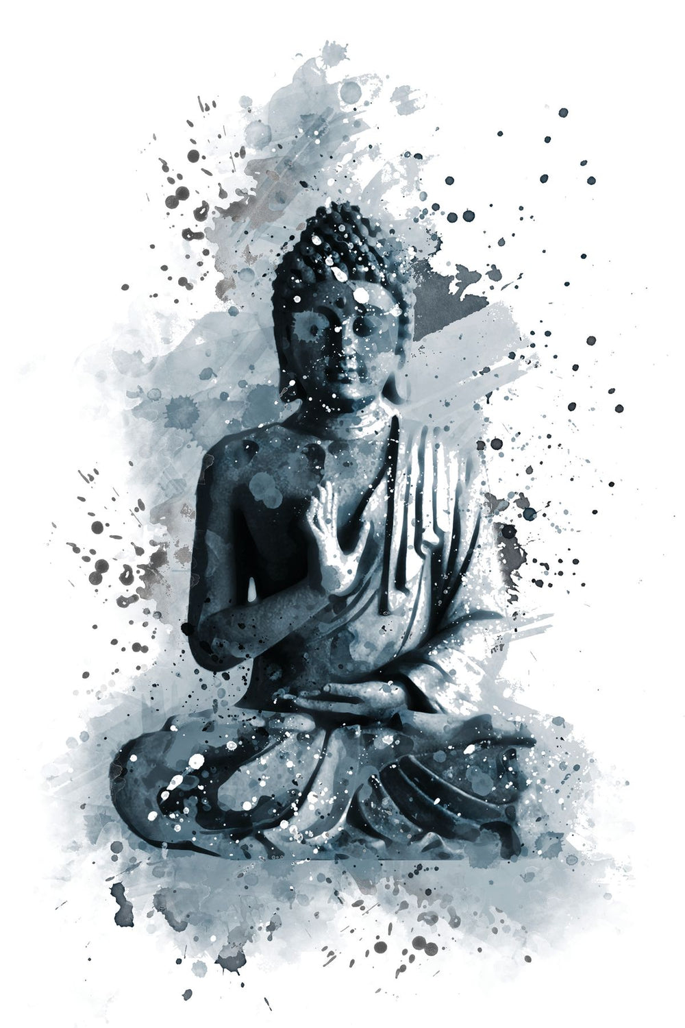 Buddha Color Splatter