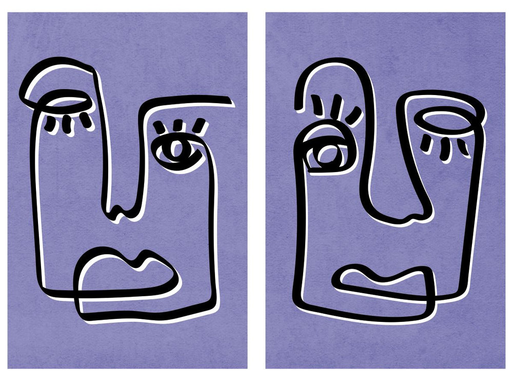 Anxious Abstract Faces