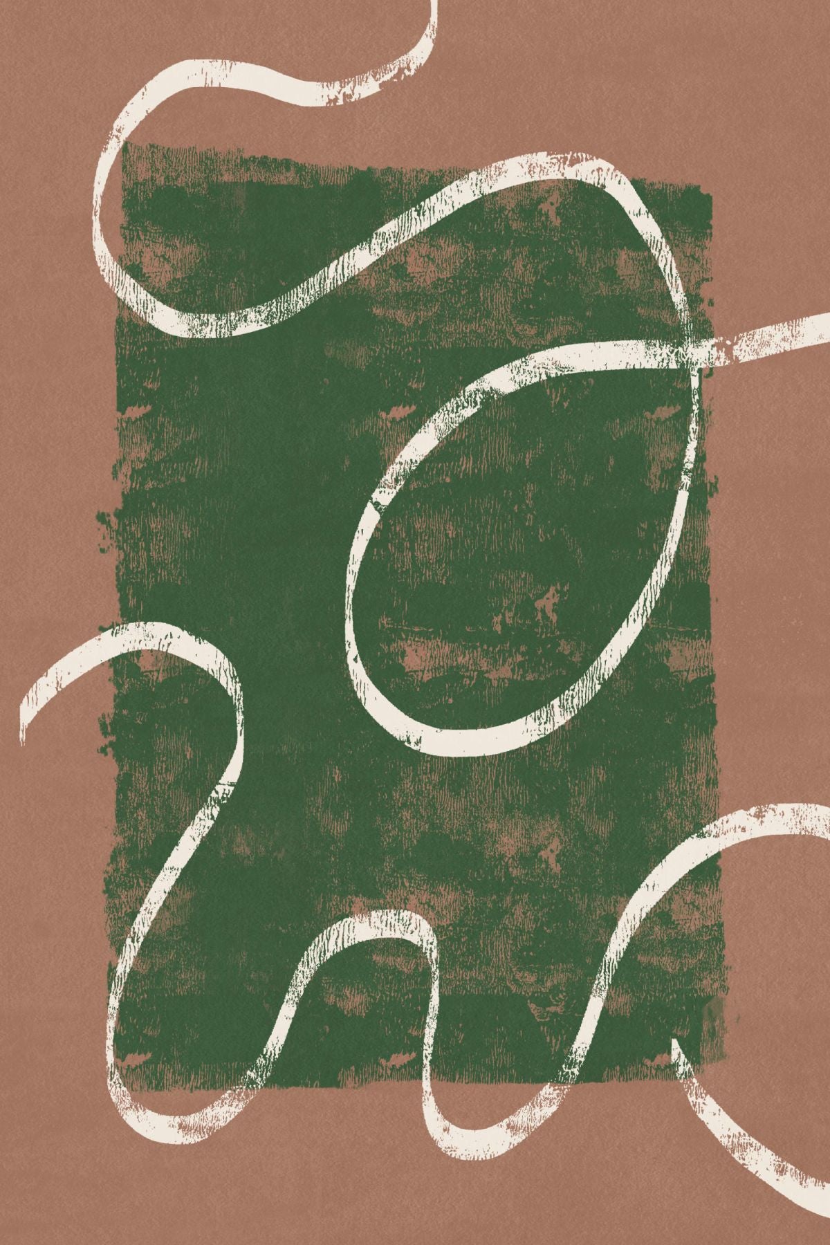 Flow Of Strands On Green