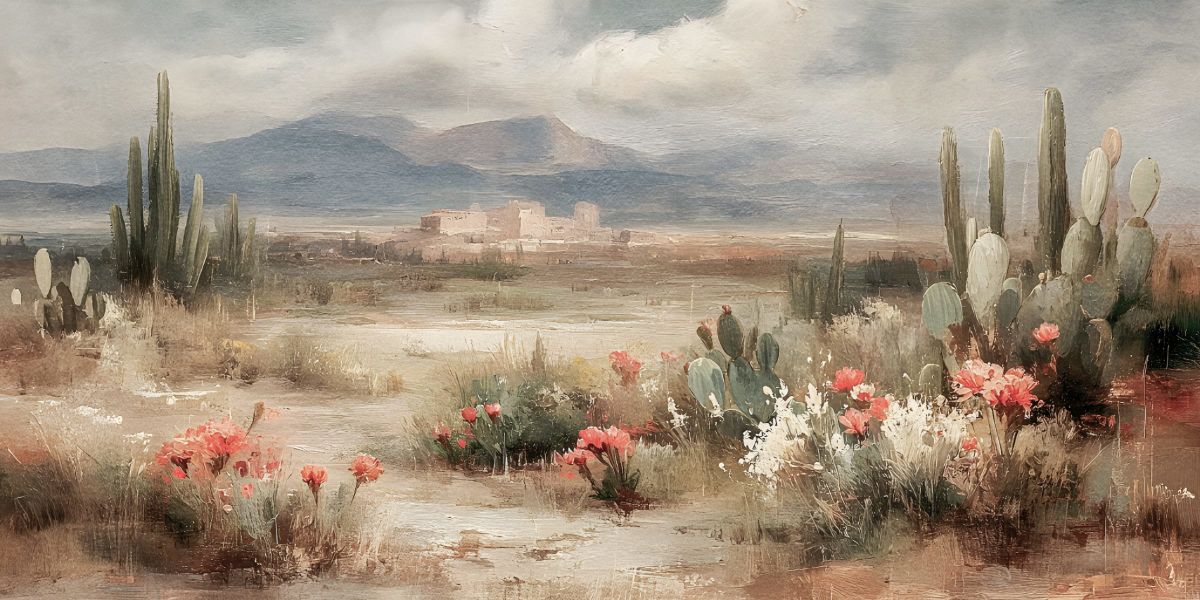 Cactuses In The Desert