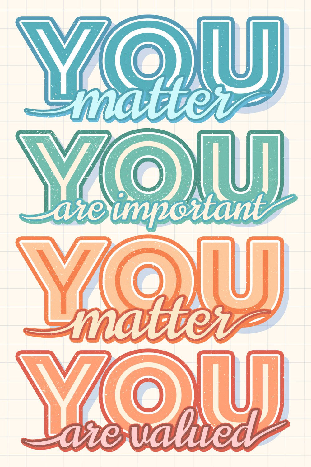 You Matter Typography