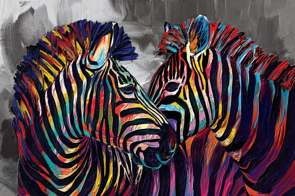 Zebra Tenderness Abstract Color