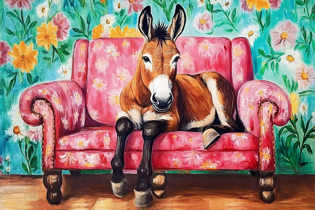 Donkey Getting Cozy