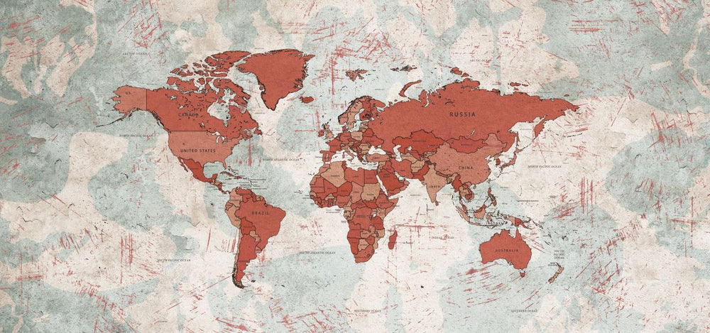 Aged World Map XI
