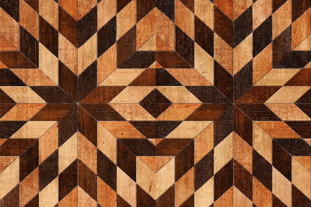 Parquet Patterned Star