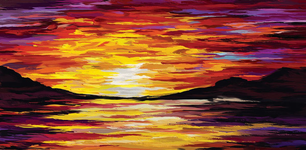 Abstract Sunset Acrylic
