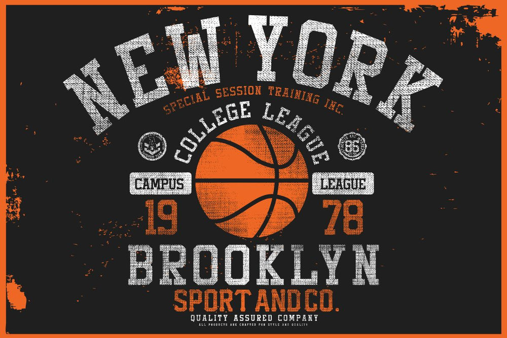 NYC Basketball Typography