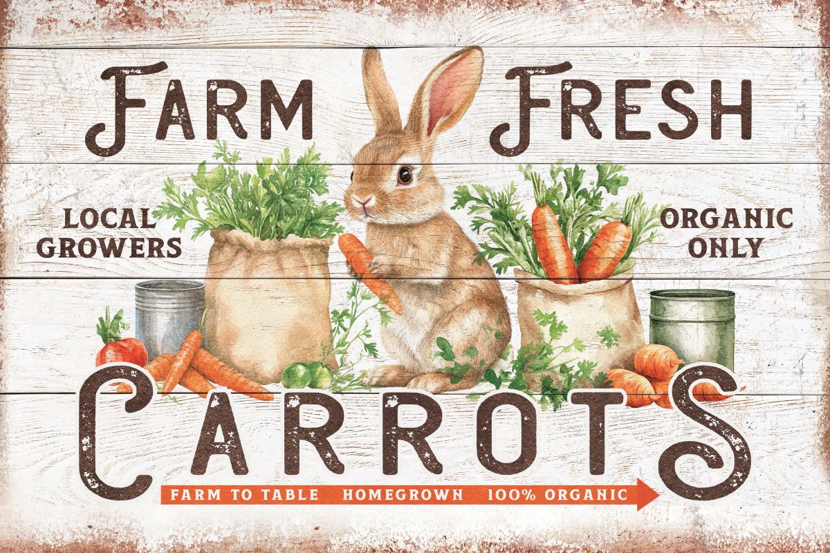 Farm Fresh Carrots Sign