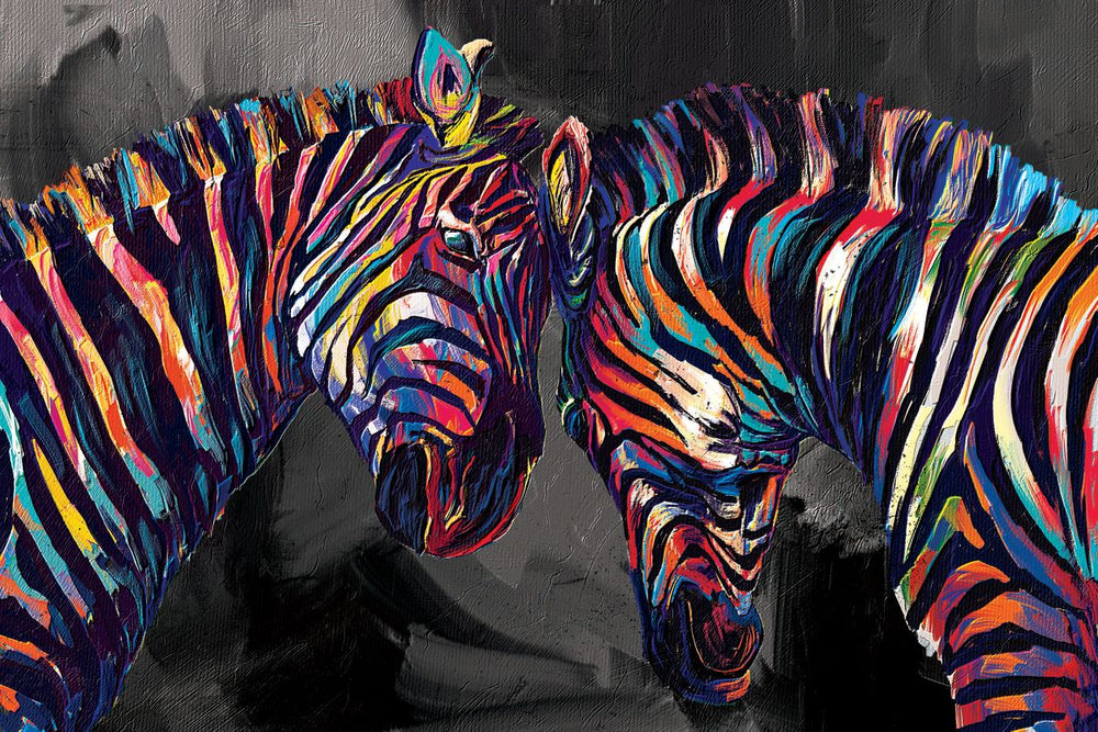 Zebra Affection Abstract Color
