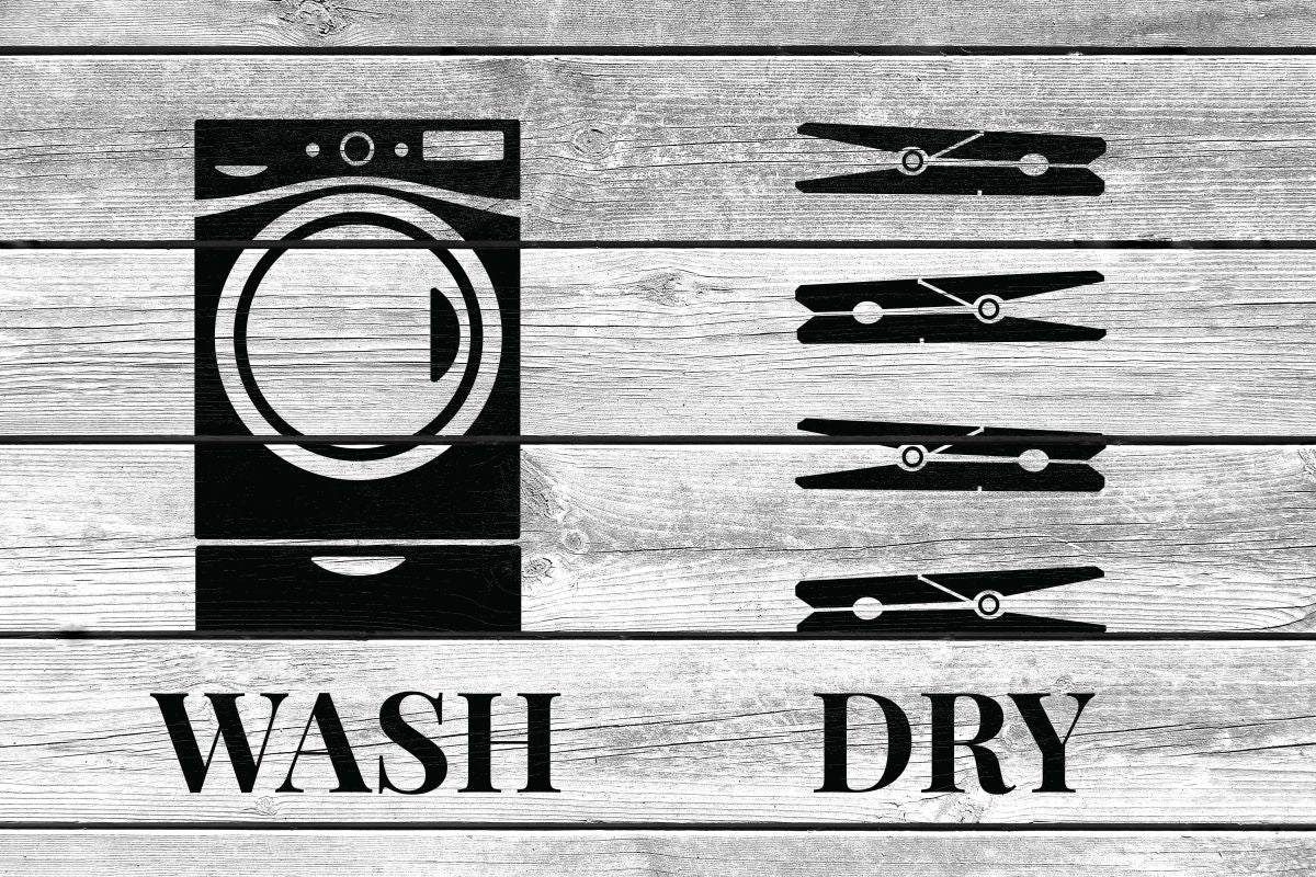 Rustic Wash And Dry Icons