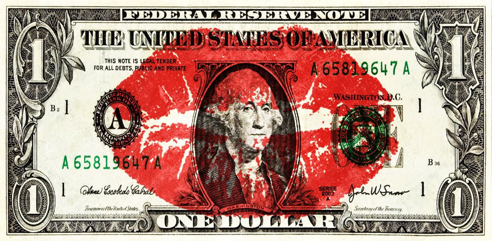 Kiss Mark On A Dollar
