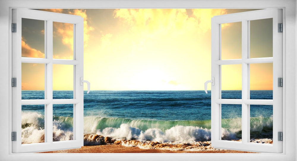 Window To Wavy Beach