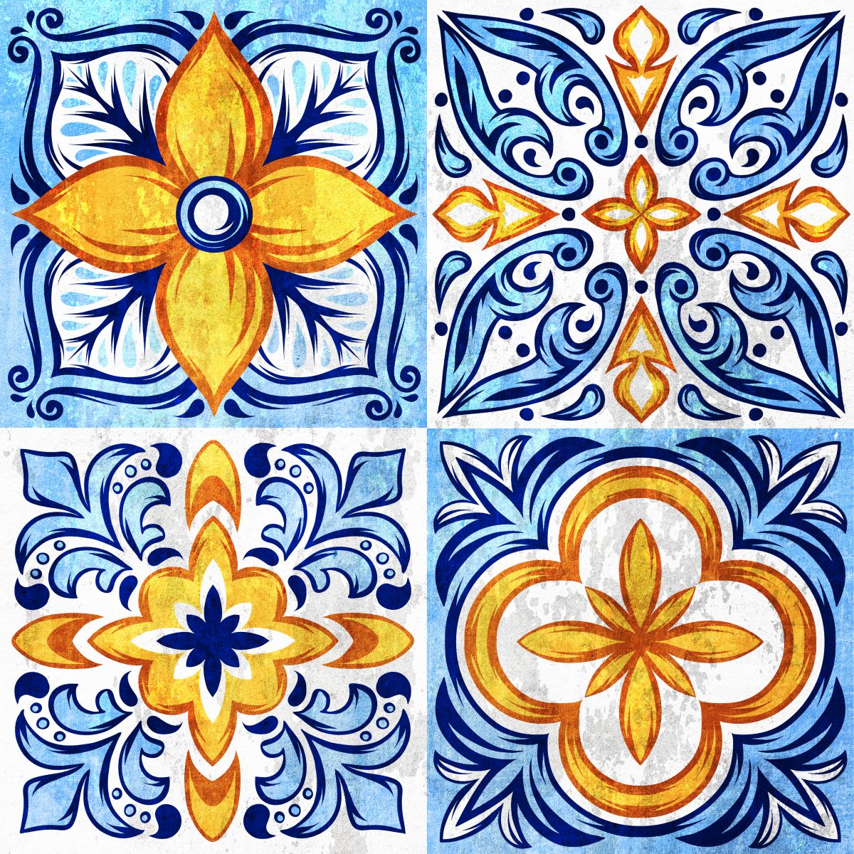 Patterned Italian Tiles