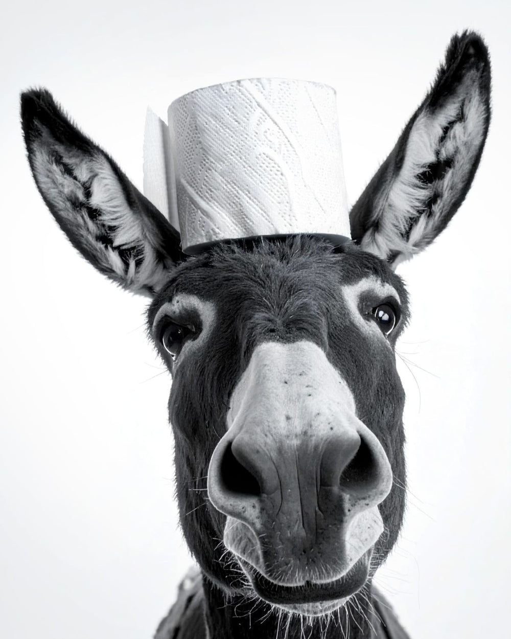 Donkey With Tissue Crown