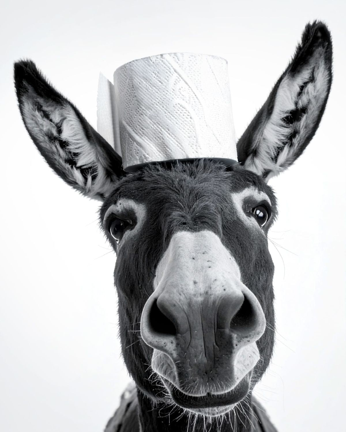 Donkey With Tissue Crown