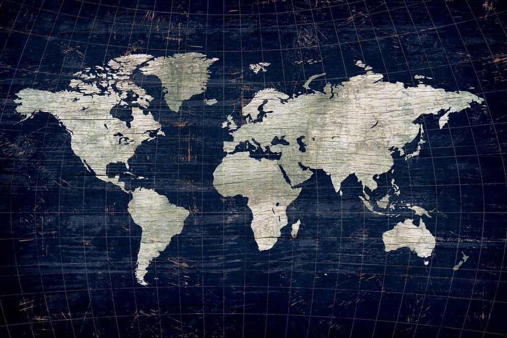 Aged World Map IV