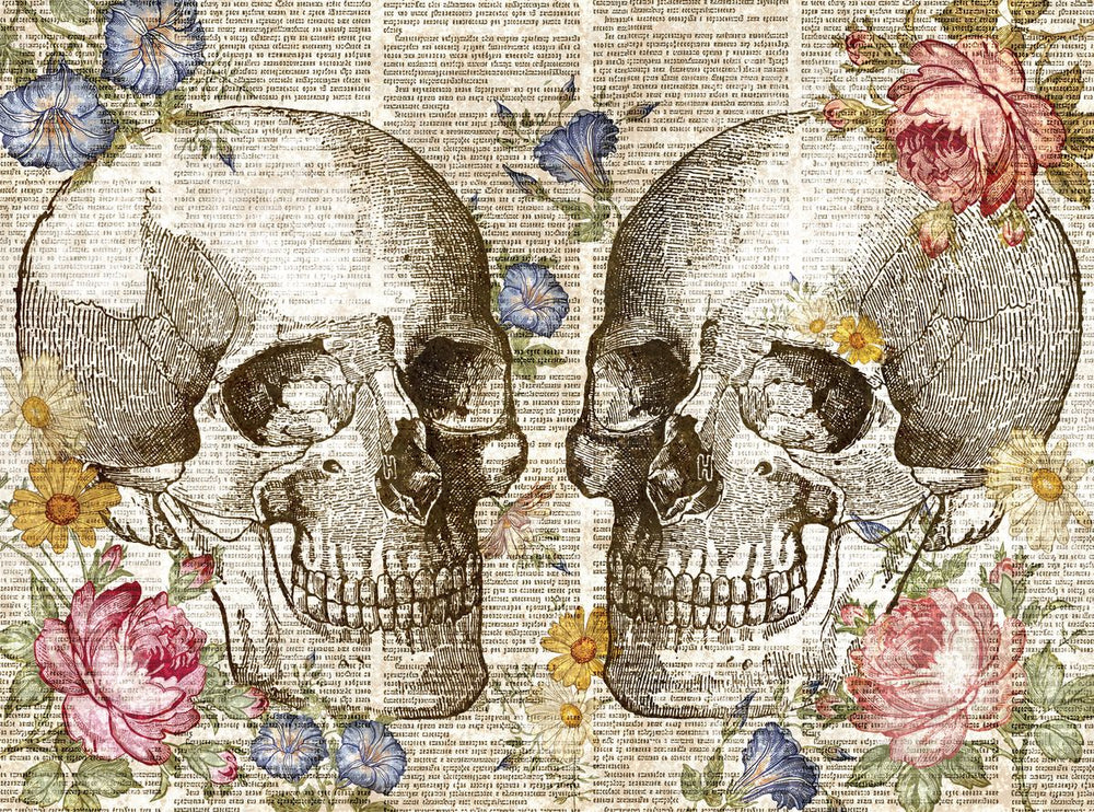 Skull Heads Floral