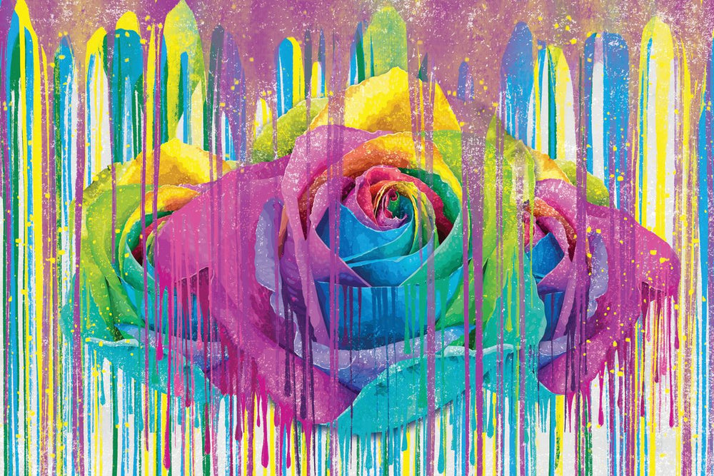 Roses Paint Drip