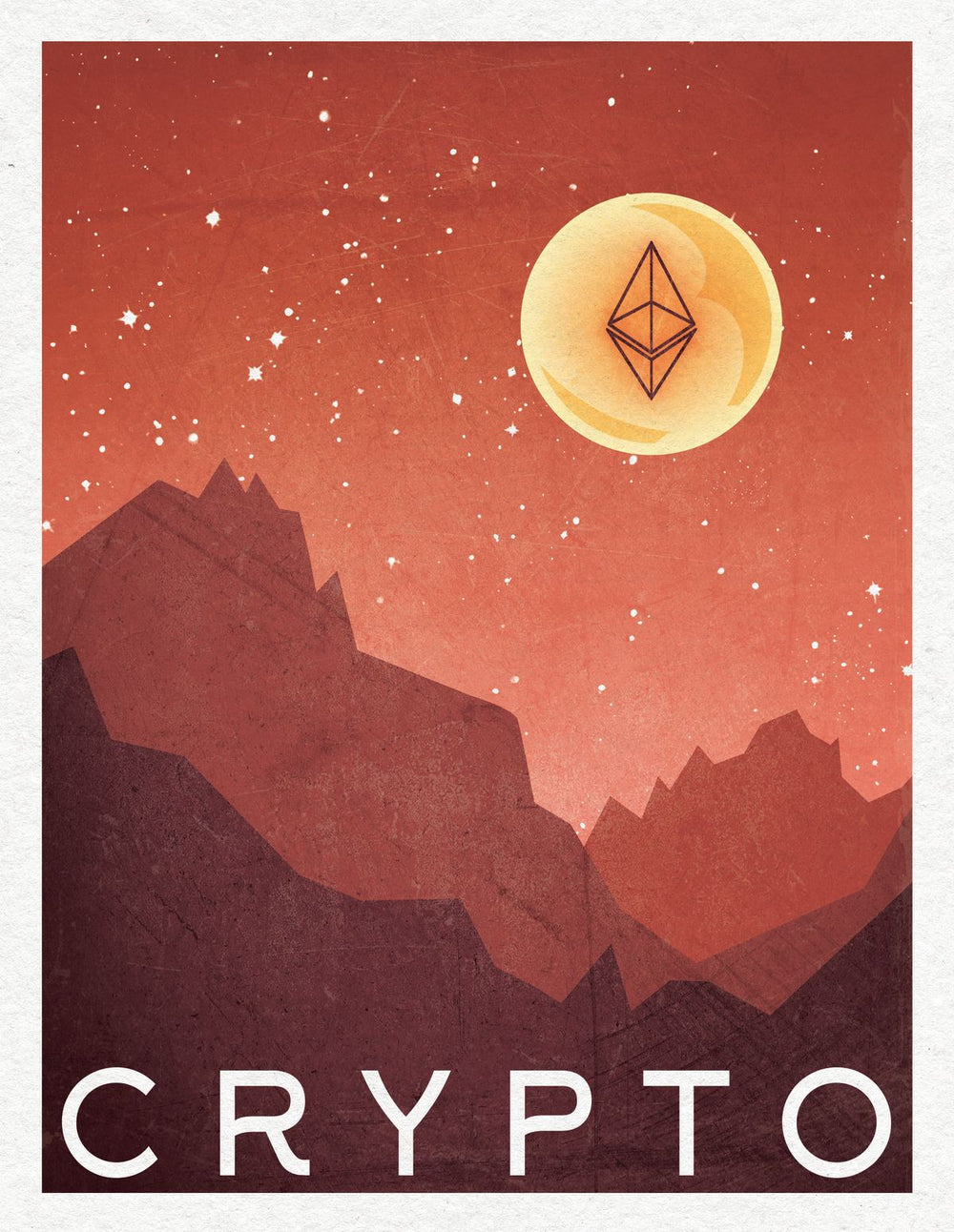 Cryptocurrency Ethereum Logo III