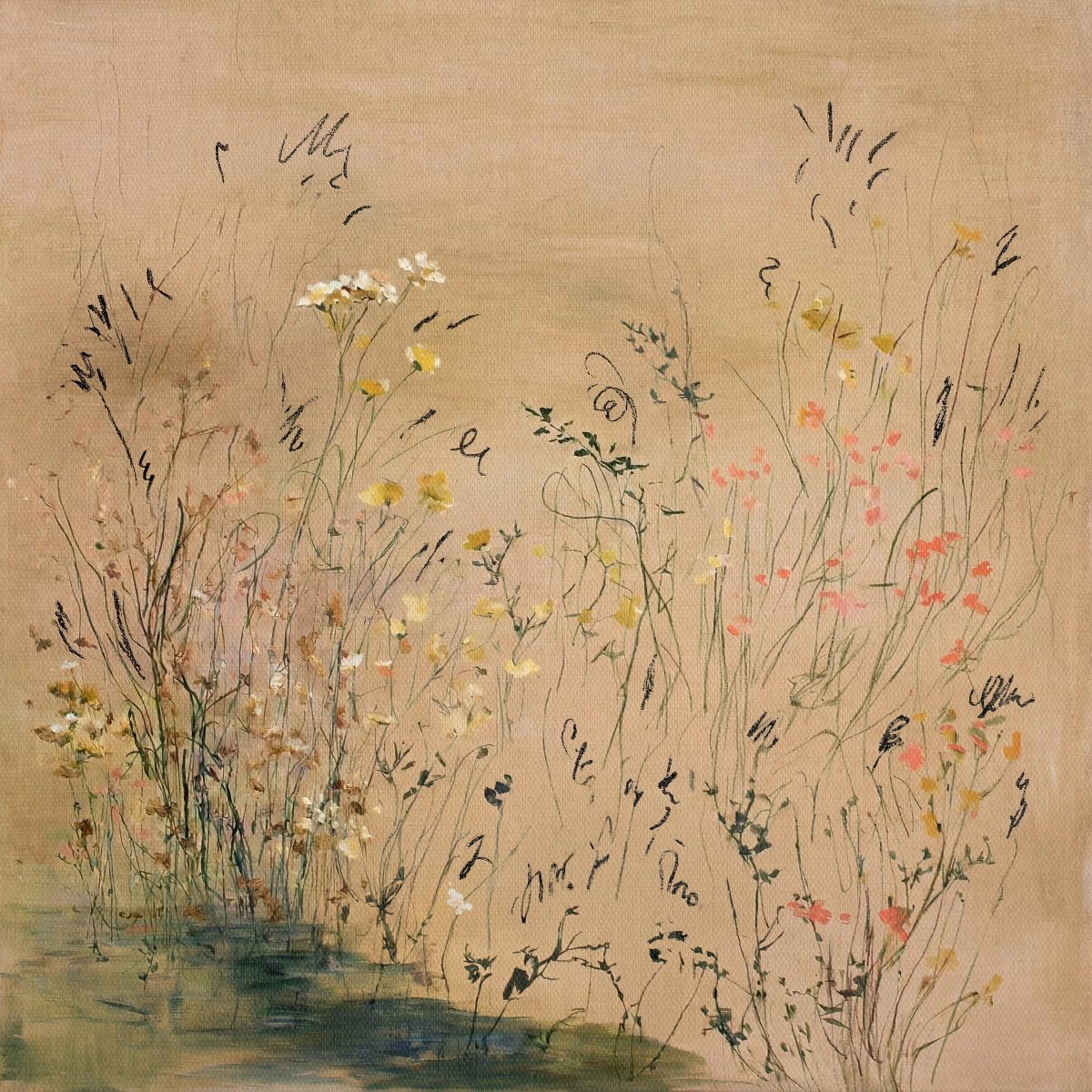 Delicate Floral Sketch