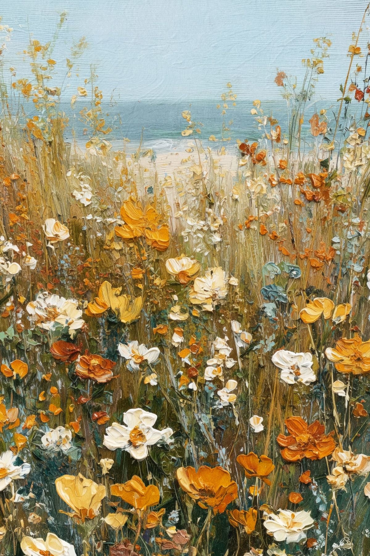 Poppy Field by the Sea