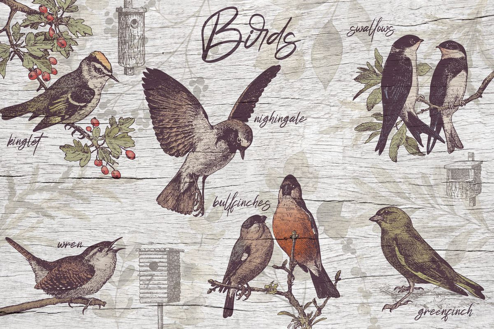 Rustic Birds Chart