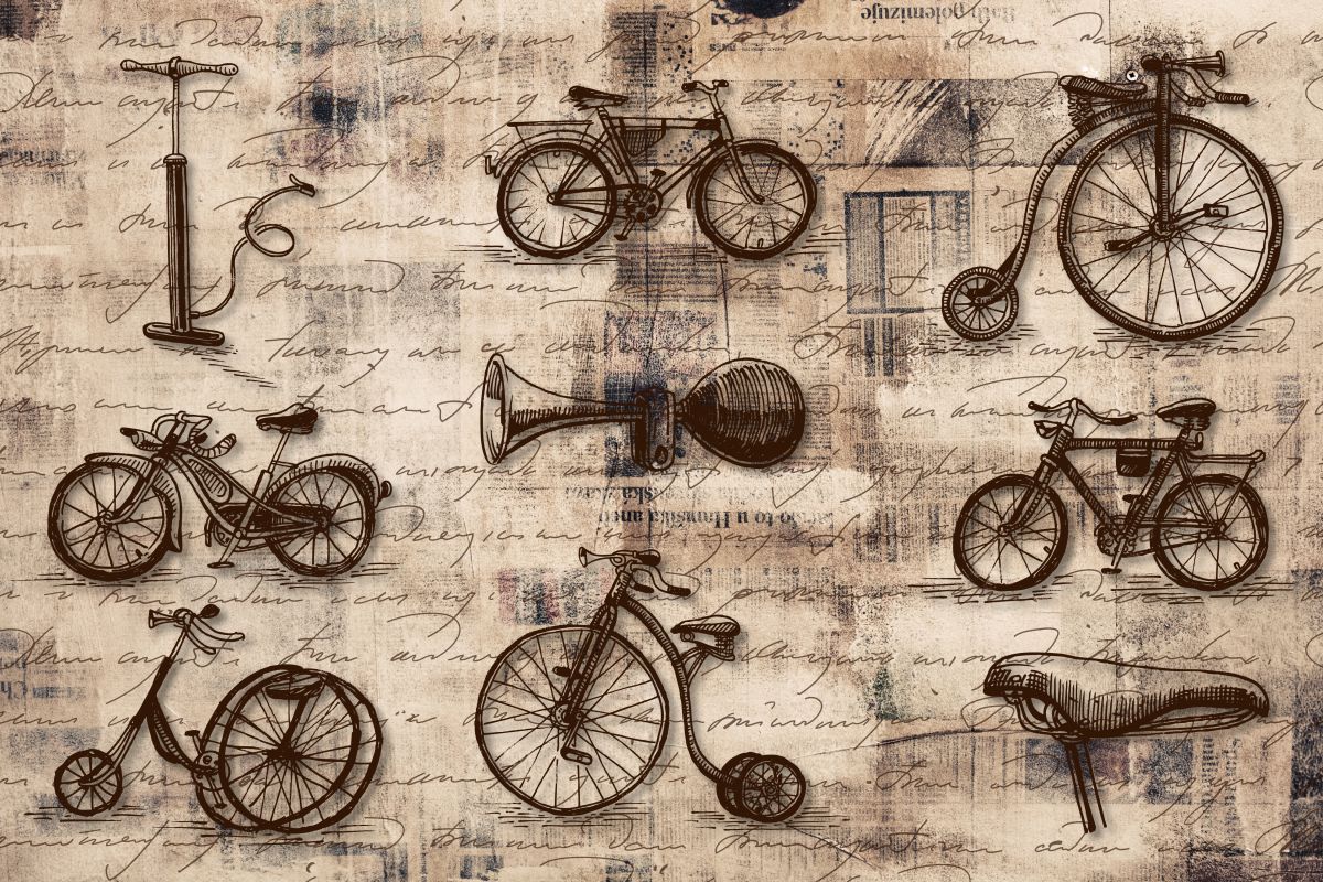 Vintage Letter Bicycle