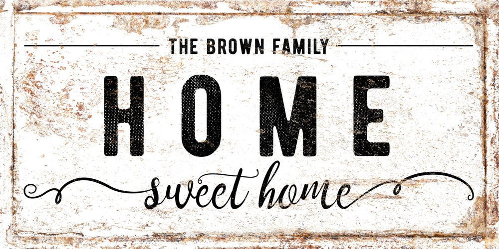 Brown Family Home Sign