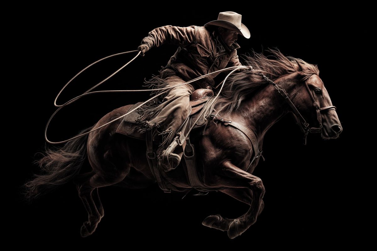 A Cowboy On Horseback