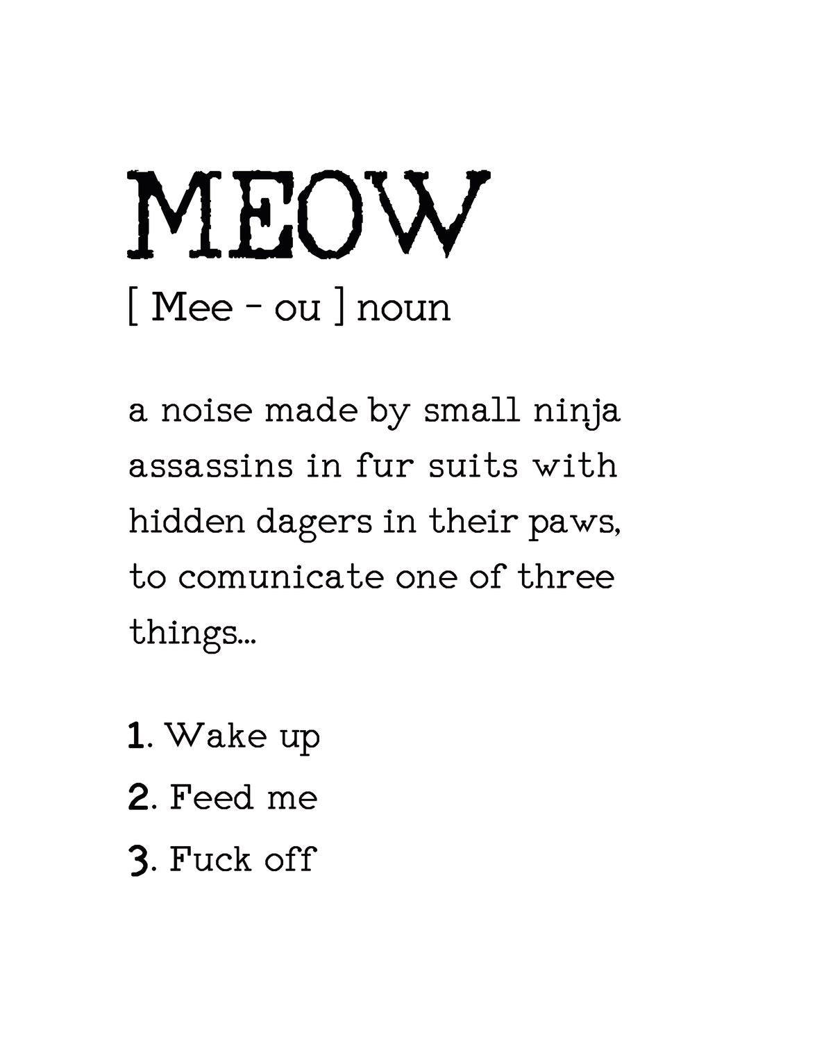 Cat's Meow Definition