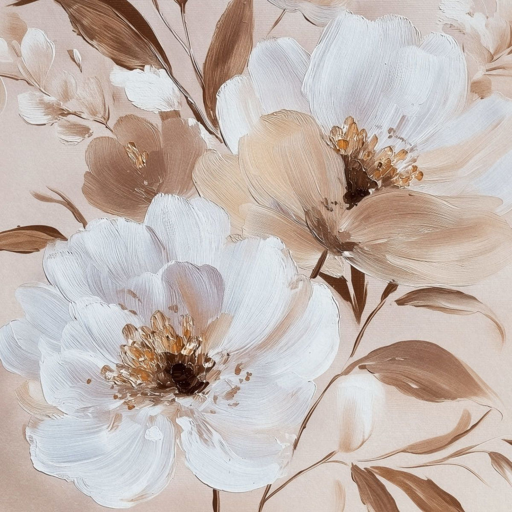 Subtle White Flowers I