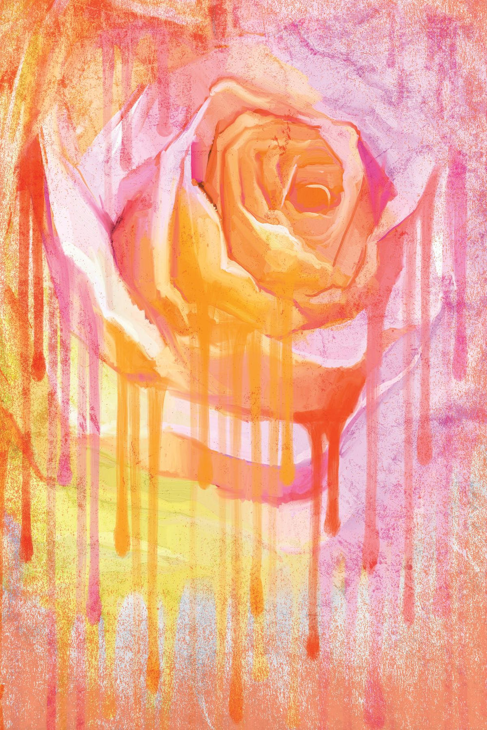 Pastel Rose Paint Drip