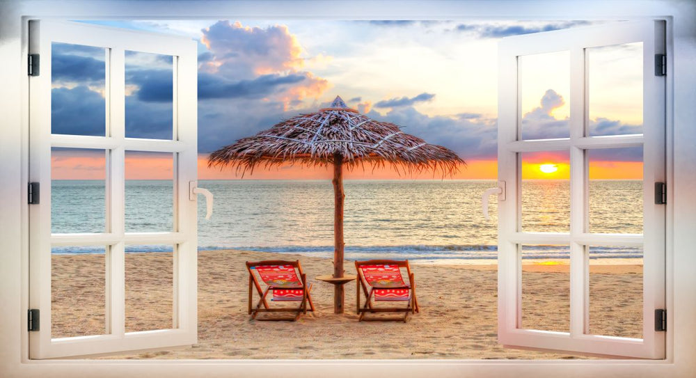 Window To Summer Beach
