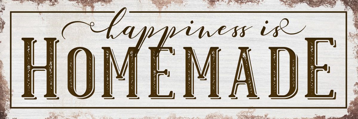 Happiness Is Homemade Light Wood Style Wall Art