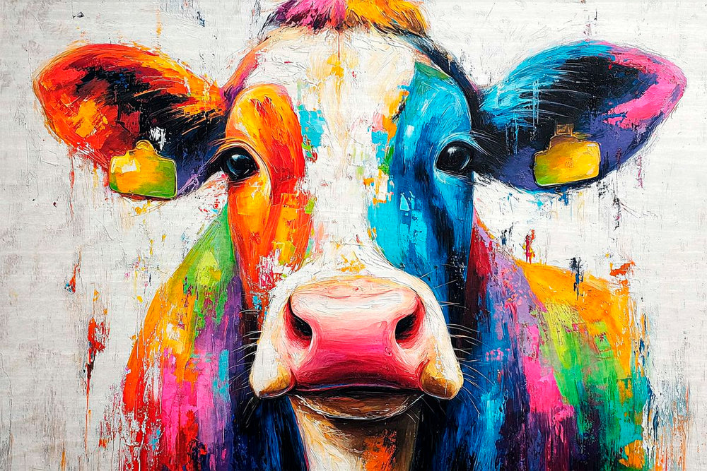 Colorful Curious Cow