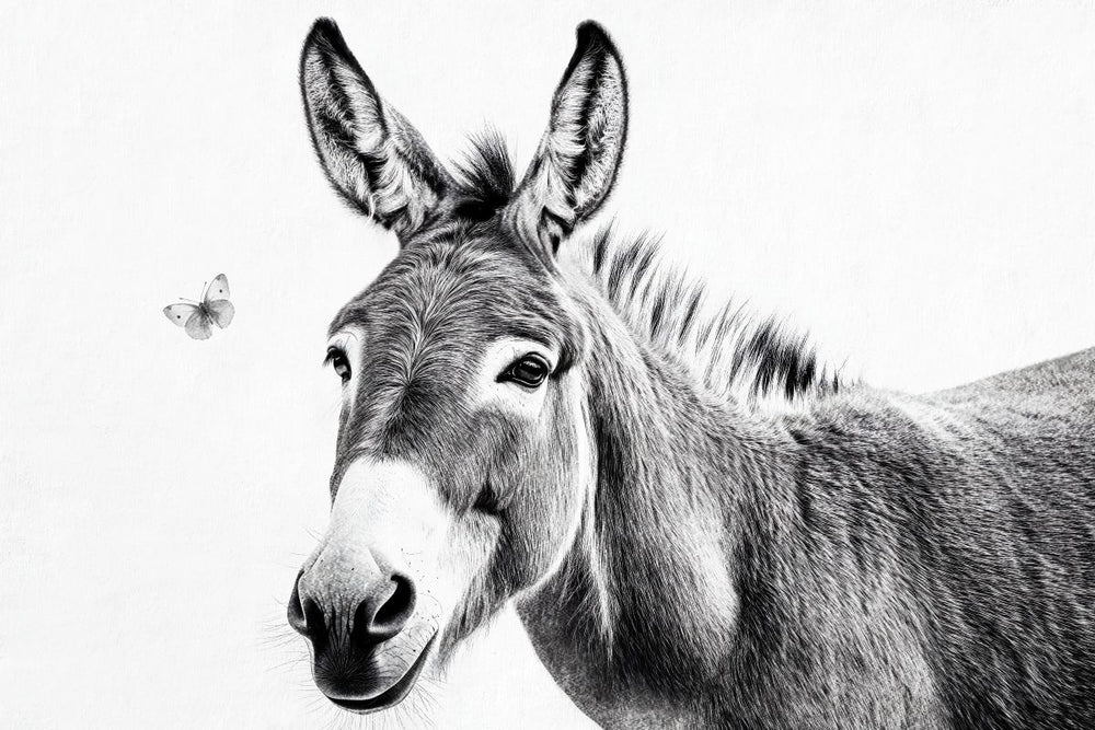 Butterfly And Donkey