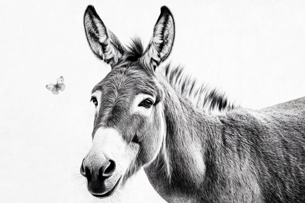 Butterfly And Donkey