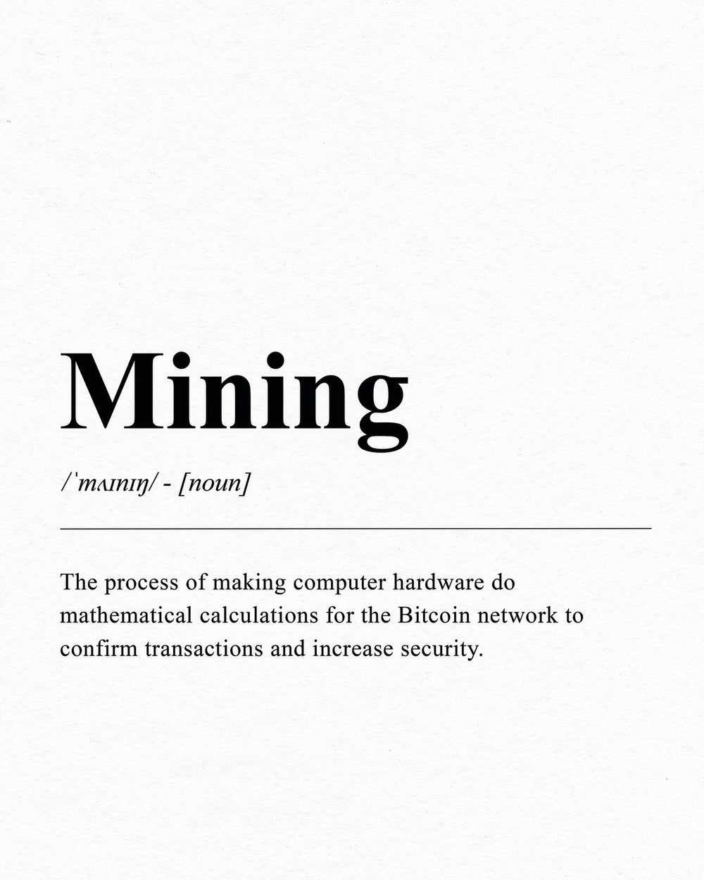 Crypto Mining Definition