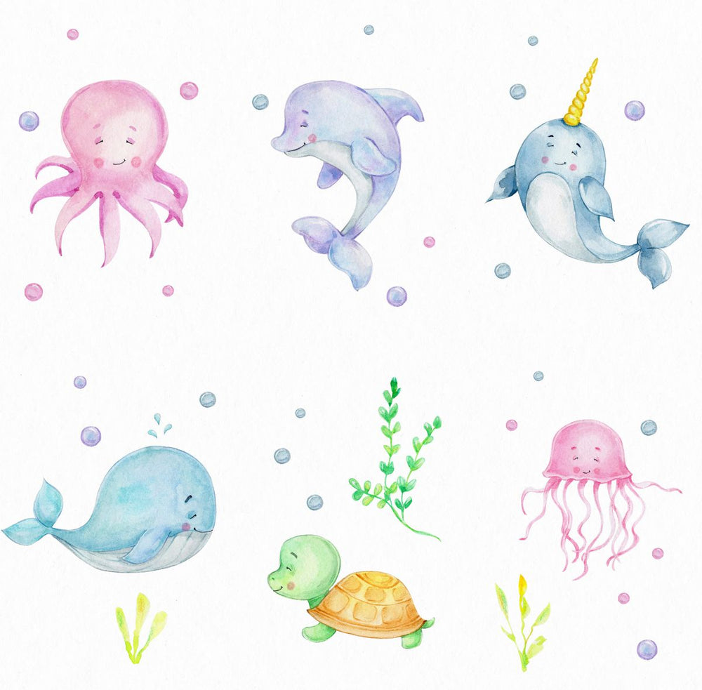 Pastel Sea Creatures