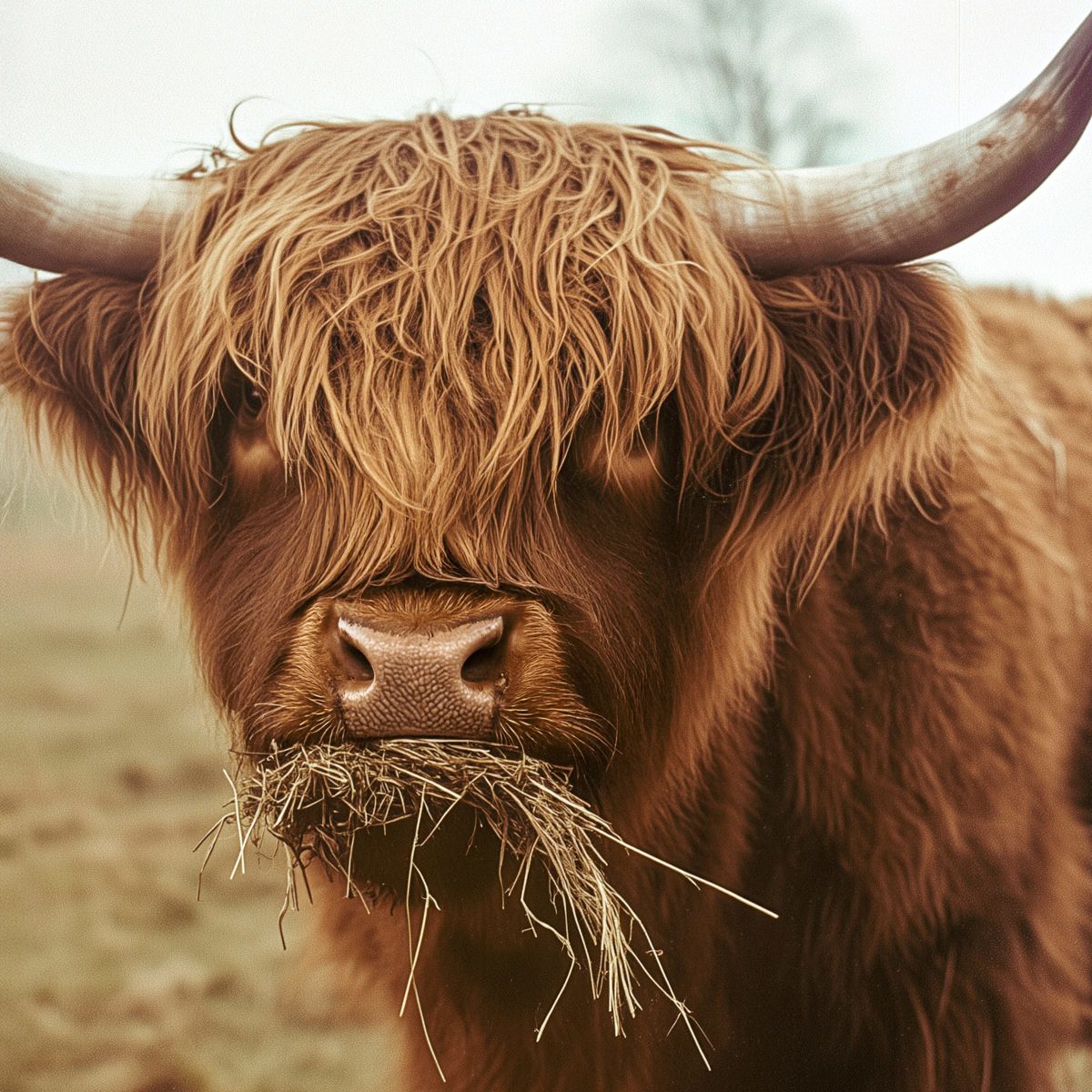 Eating Highland Cow
